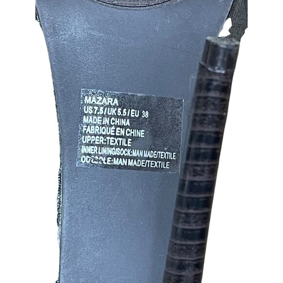 Shoedazzle Camo Thigh-High Stiletto Boots Size 8 With Peep Toe & Distressed Ripp - Picture 8 of 16